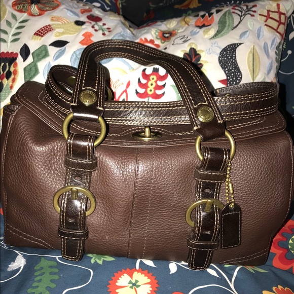 Authentic Coach Brown Leather Satchel 💼 - Picture 4 of 6